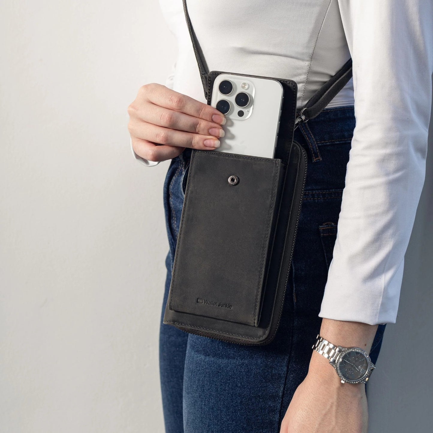 Crossbody Sling Purse | Dark Grey