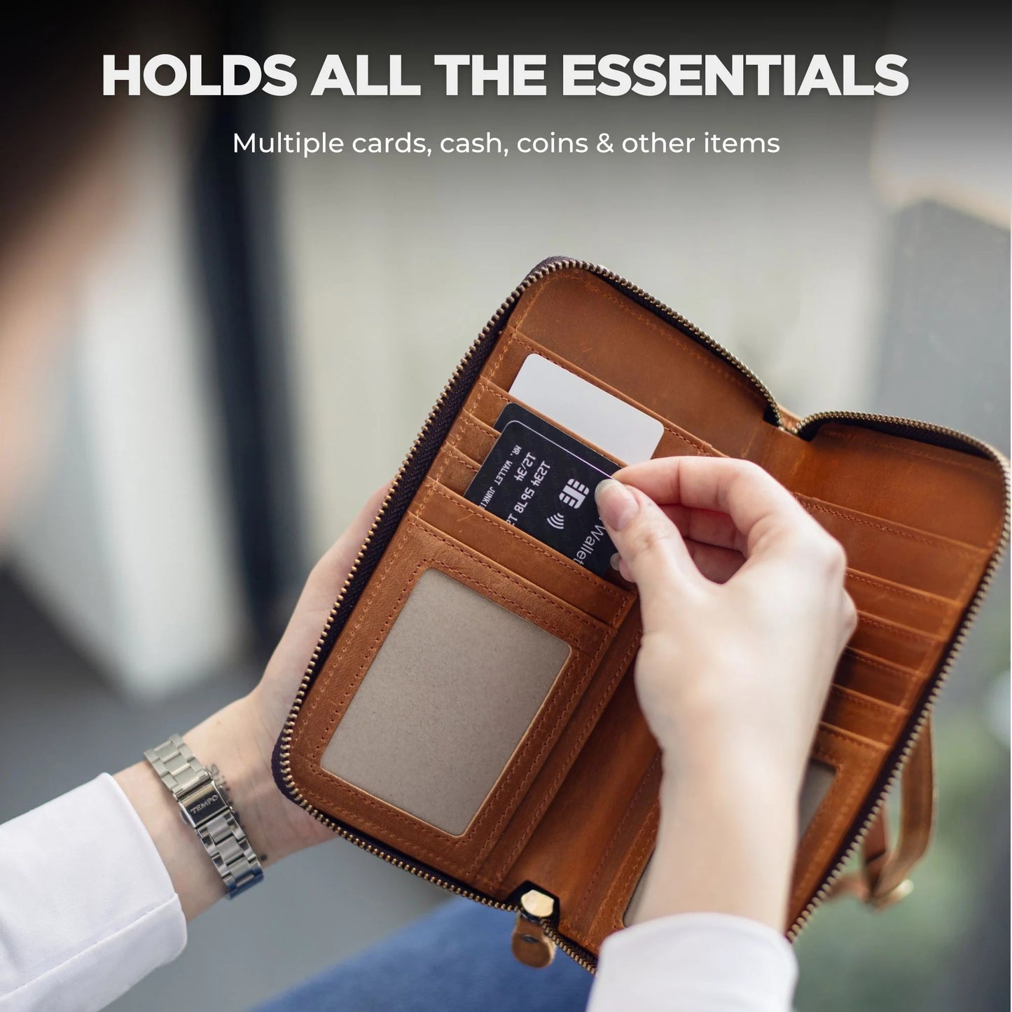 Crossbody Sling Purse | Light Brown