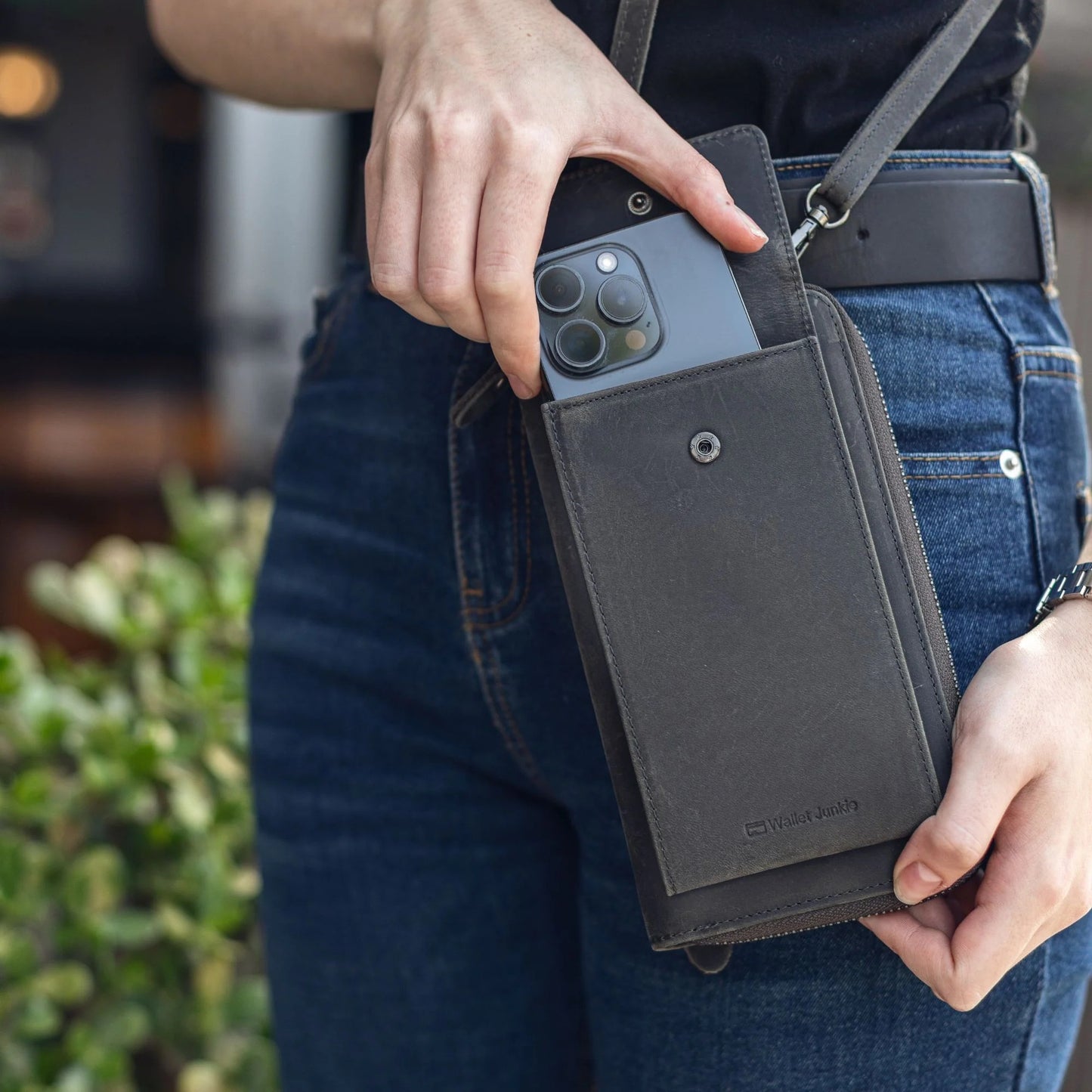 Crossbody Sling Purse | Dark Grey