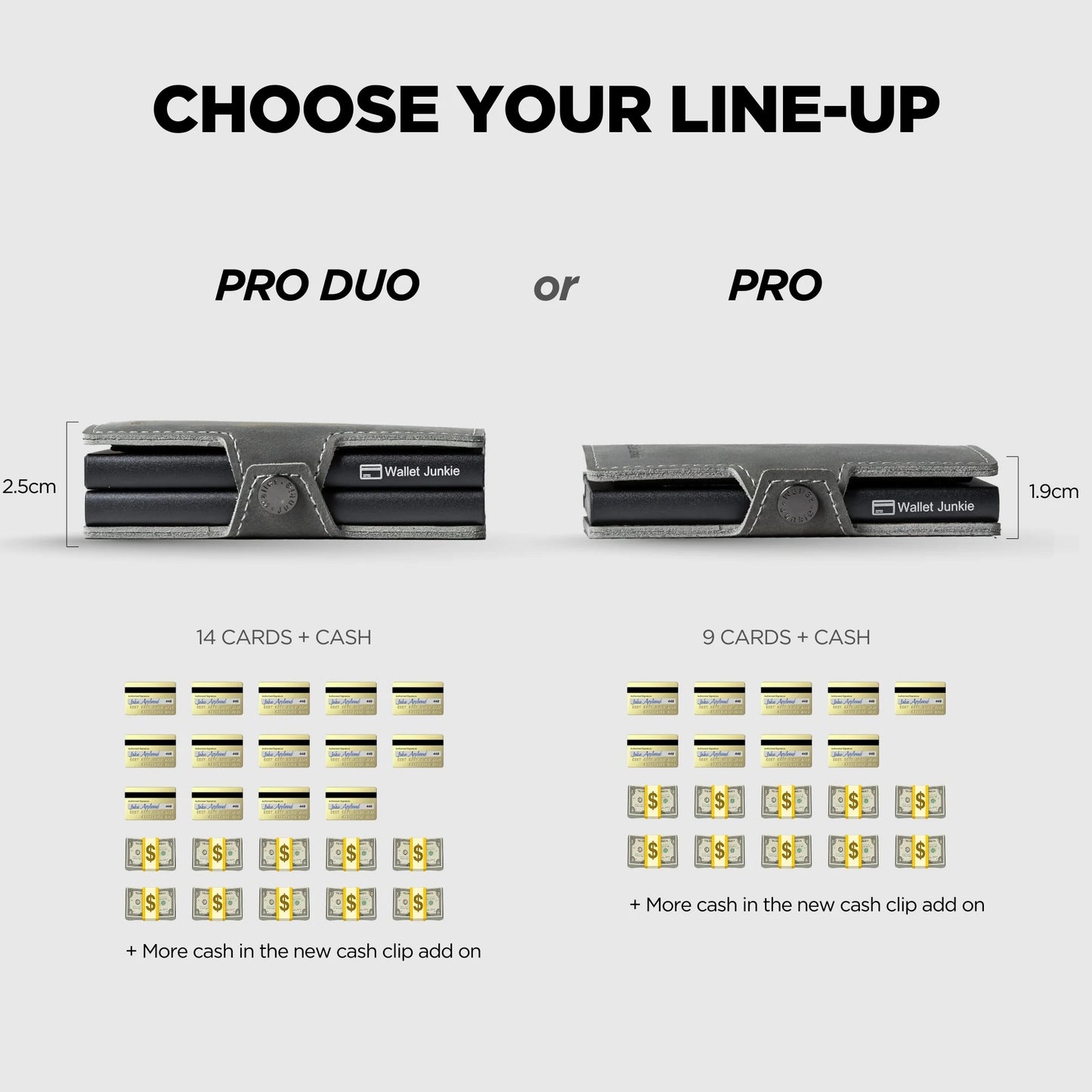 Wallet Junkie Pro Duo | Space Grey