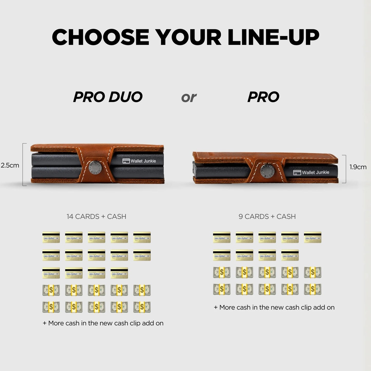 Wallet Junkie Pro Duo | Light Brown