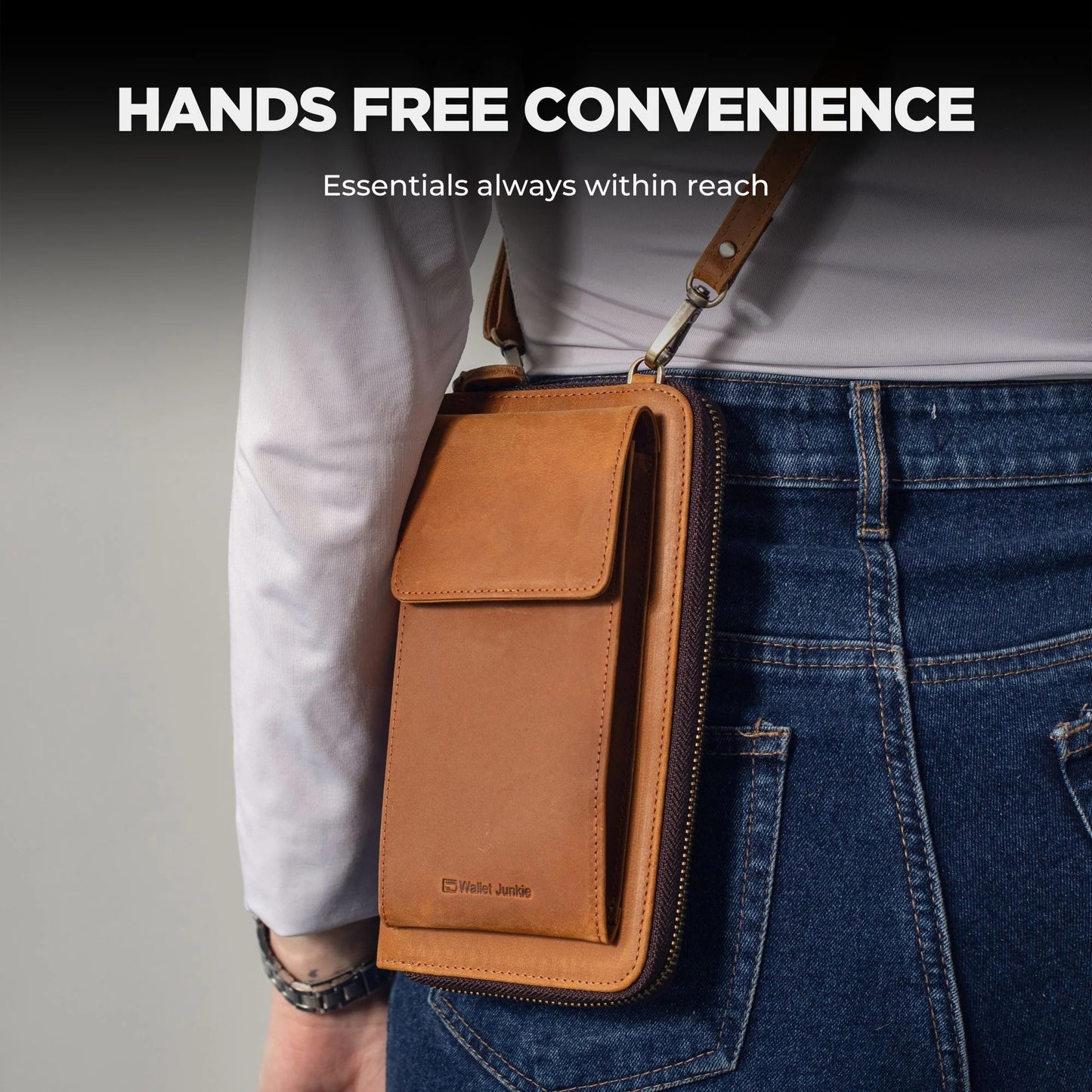 Crossbody Sling Purse | Light Brown