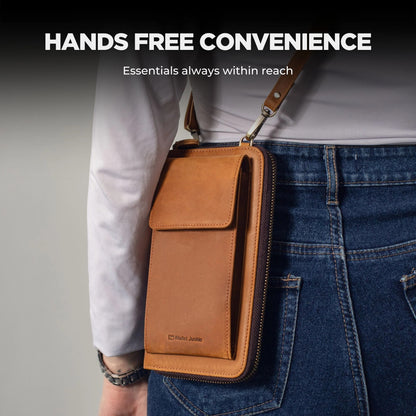 Crossbody Sling Purse | Light Brown