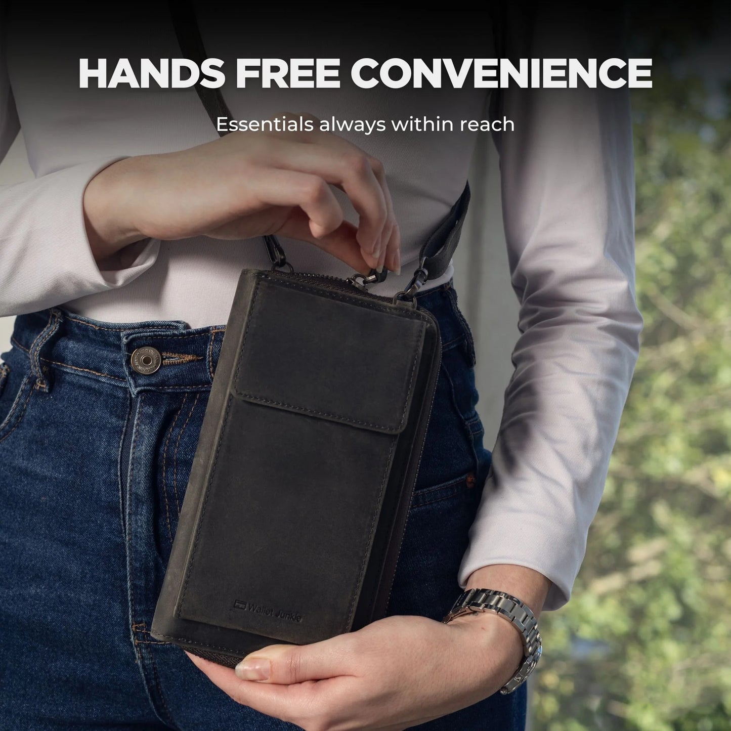 Crossbody Sling Purse | Dark Grey